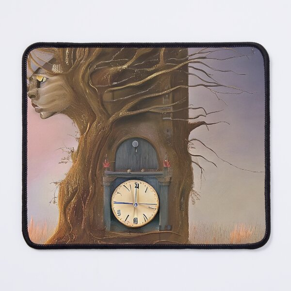 Item preview, Fantasy about tree, cat and clock designed and sold by bogfl.