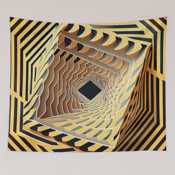 Artikelvorschau, 80s style surreal optical illusion entworfen und verkauft von ArtificialGenes.