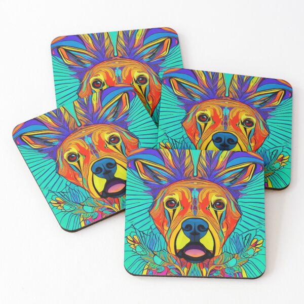 Item preview, Psychedelic Artwork - Dog Trip designed and sold by Mindscyther.