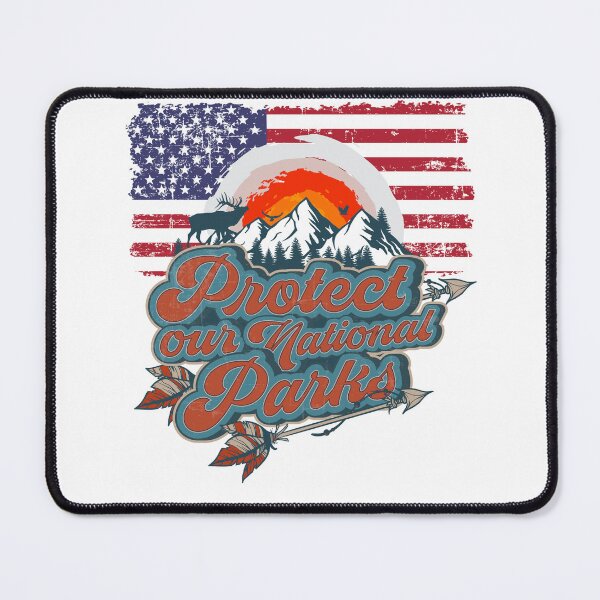 Item preview, PROTECT OUR NATIONAL PARKS VINTAGE POSTER designed and sold by HomeCoquette.