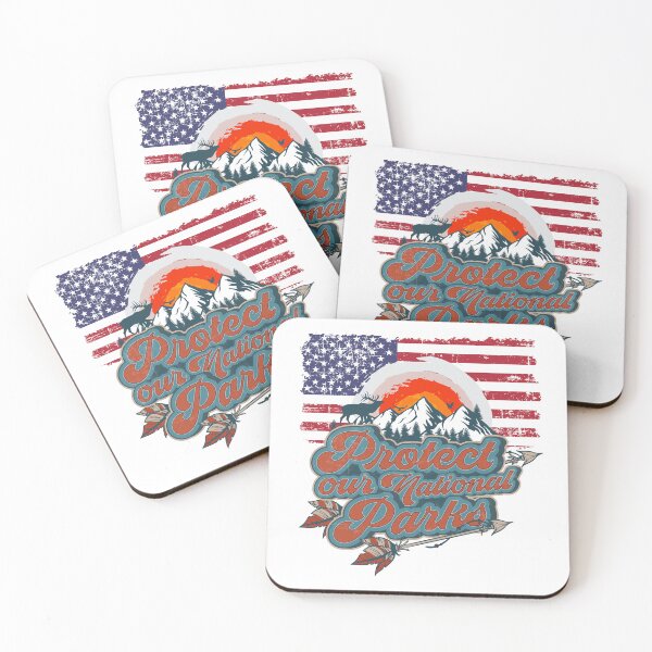 Item preview, PROTECT OUR NATIONAL PARKS VINTAGE POSTER designed and sold by HomeCoquette.