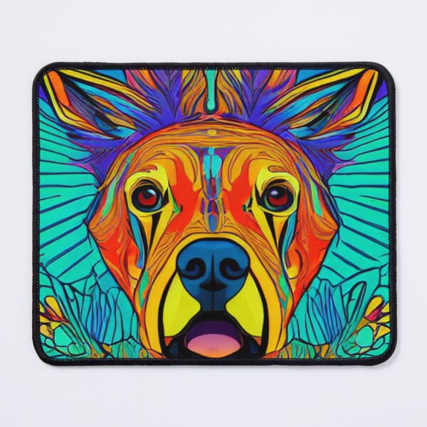 Item preview, Psychedelic Artwork - Dog Trip designed and sold by Mindscyther.