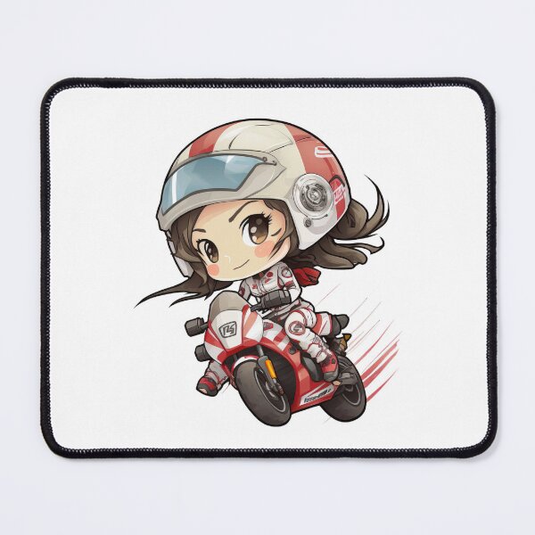 Item preview, Chibi Motorcycle Racer Girl designed and sold by TheChibiStore.