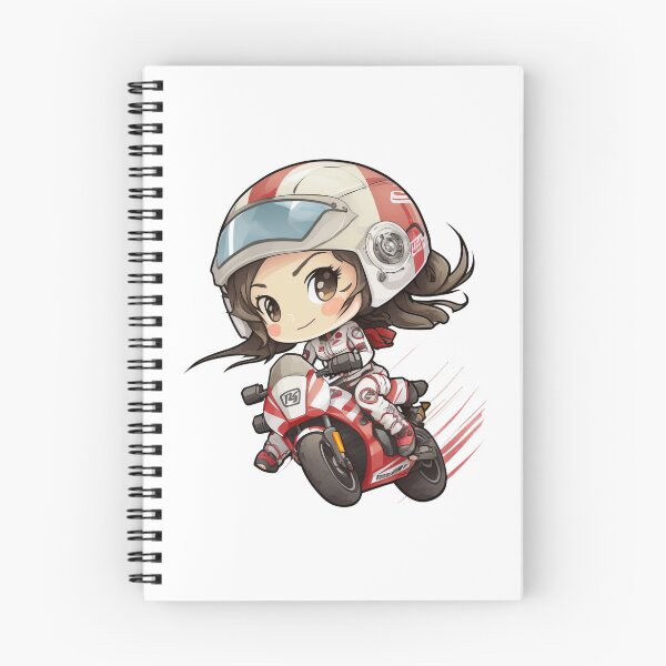 Item preview, Chibi Motorcycle Racer Girl designed and sold by TheChibiStore.