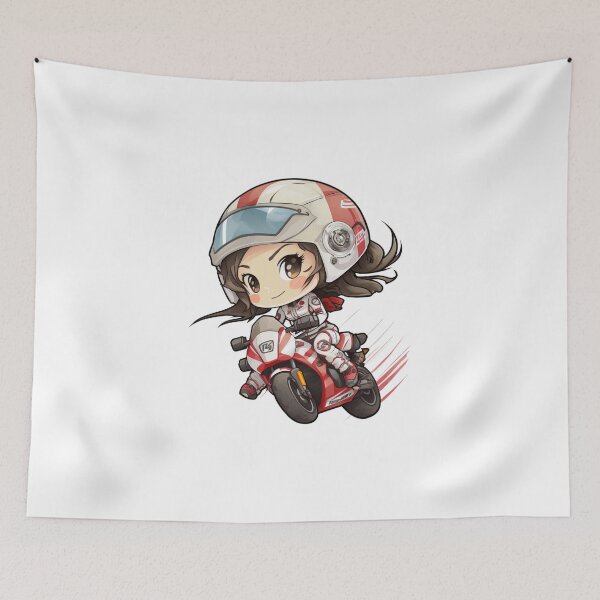 Item preview, Chibi Motorcycle Racer Girl designed and sold by TheChibiStore.