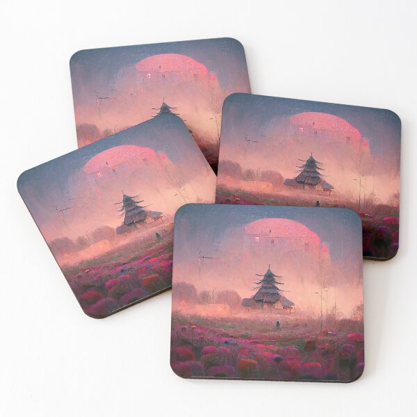 Item preview, Red Moon Castle at Dusk designed and sold by D3monic.