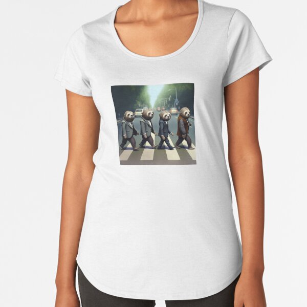 Faultier Abbey Road Premium Rundhals-Shirt