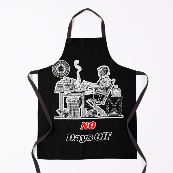Item preview, 'No Days Off' Corporate Workaholic Design - Retro Illustration Design for T-shirts, mugs, phone cases and other accessories designed and sold by Ridiculam Toga.