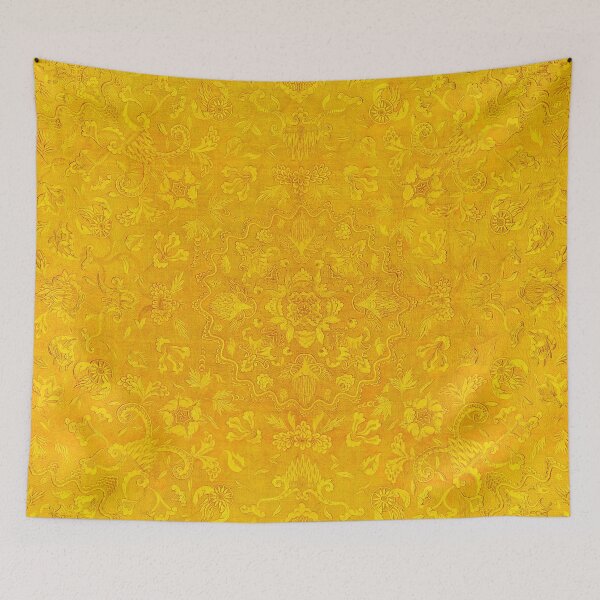Item preview, Gold Royal Tile Wallpaper Pattern designed and sold by KellysComColors.
