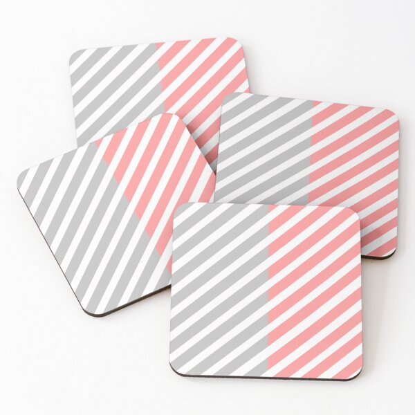 Item preview, Pink and gray stripes fashionable cool pattern designed and sold by stayartsy07.