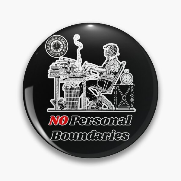 Item preview, 'No Personal Boundaries' Corporate Workaholic Design - Retro Illustration Design for T-shirts, mugs, phone cases and other accessories designed and sold by Ridiculam Toga.