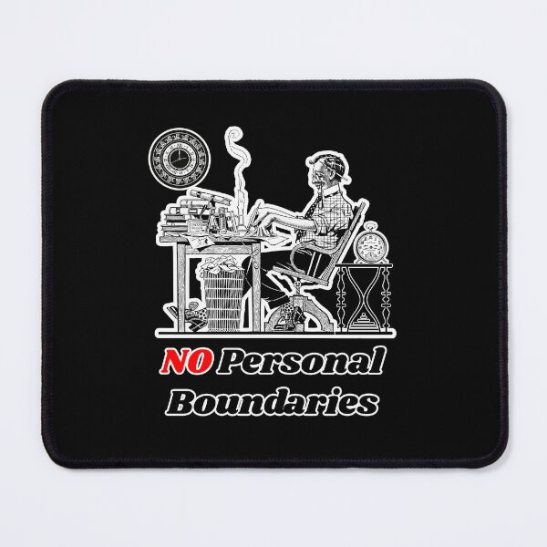 Item preview, 'No Personal Boundaries' Corporate Workaholic Design - Retro Illustration Design for T-shirts, mugs, phone cases and other accessories designed and sold by Ridiculam Toga.