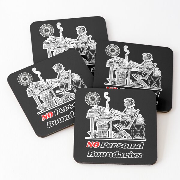 Item preview, 'No Personal Boundaries' Corporate Workaholic Design - Retro Illustration Design for T-shirts, mugs, phone cases and other accessories designed and sold by Ridiculam Toga.