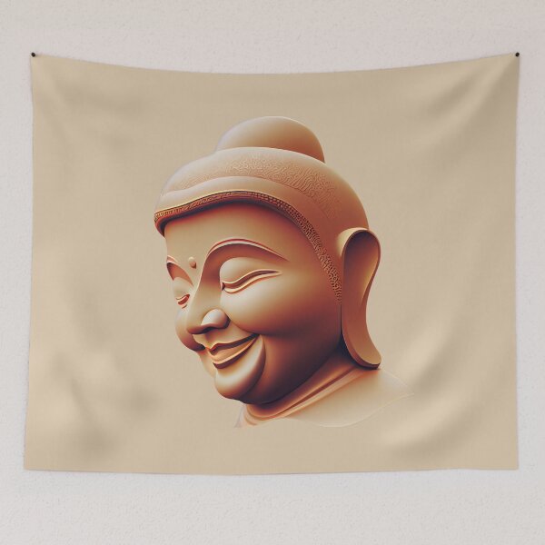Item preview, Bring Peace and Humor to Your Home with AI Generated Buddha Decorations designed and sold by RetComly.