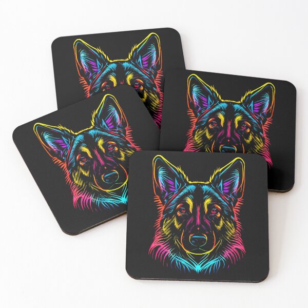 Artikelvorschau, German Shepherd Dog Colorful Paint Splash entworfen und verkauft von rafaeltto.