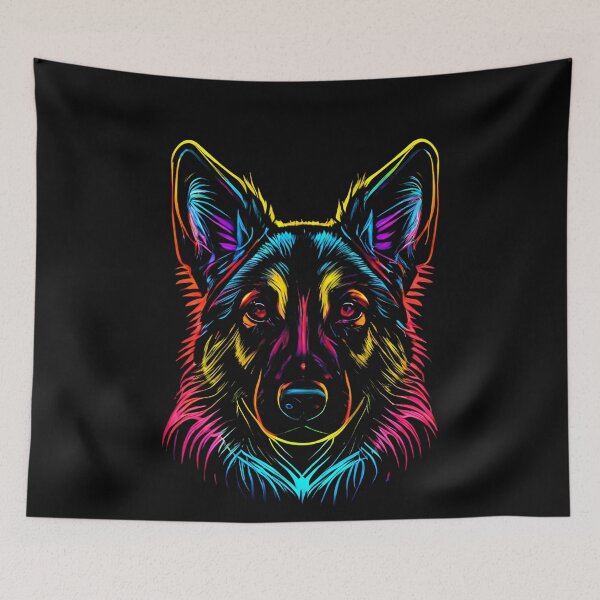 Item preview, German Shepherd Dog Colorful Paint Splash designed and sold by rafaeltto.