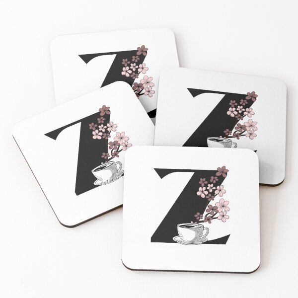 Item preview, Floral Coffee Monogram Letter Z designed and sold by Lyssarien.