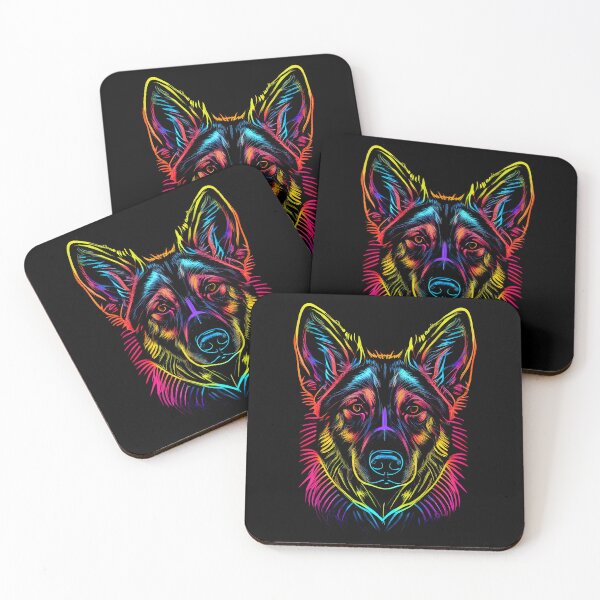 Artikelvorschau, German Shepherd Dog Colorful Paint Splash entworfen und verkauft von rafaeltto.