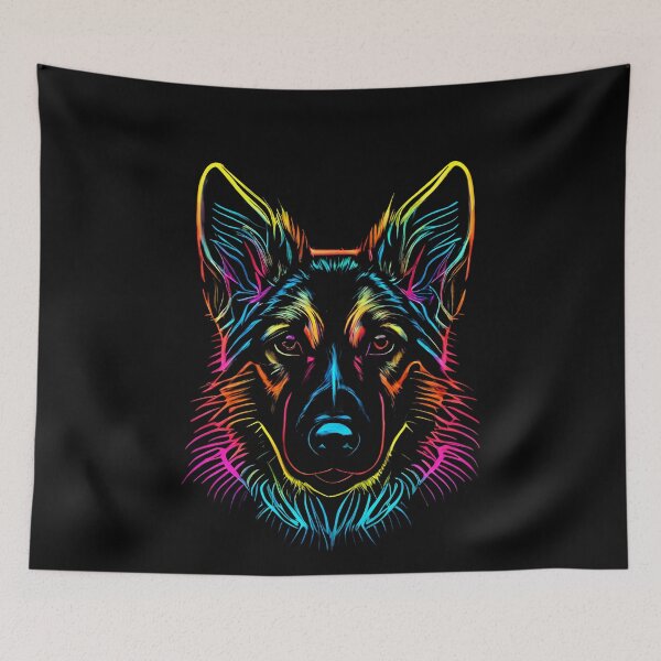 Item preview, German Shepherd Dog Colorful Paint Splash designed and sold by rafaeltto.