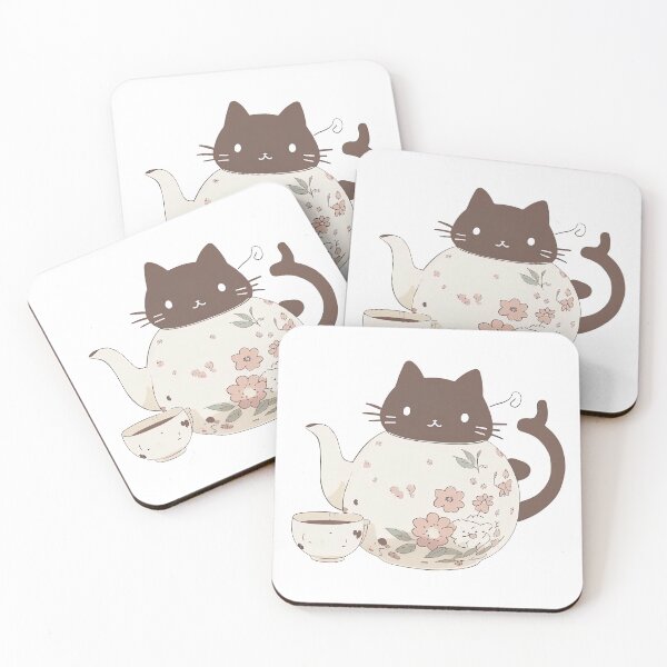 Item preview, Cute Cat Tea Kawaii Anime designed and sold by Juliascutecornr.