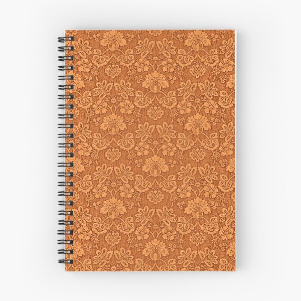 Item preview, Orange Damask Wallpaper Pattern designed and sold by KellysComColors.