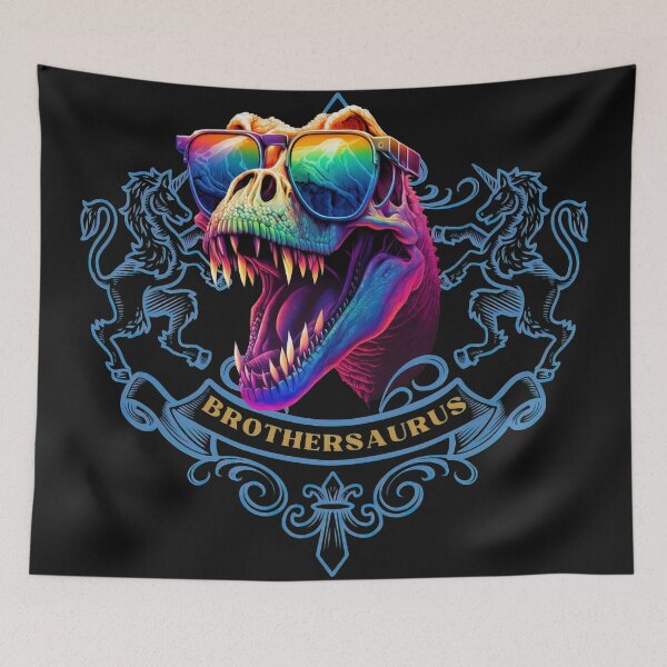 Item preview, BrotherSaurus T Rex Dinosaur with Sunglasses Vintage Funny designed and sold by CoyoteStudio.