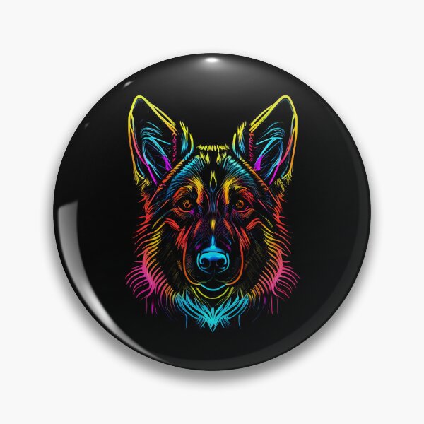 Artikelvorschau, German Shepherd Dog Colorful Paint Splash entworfen und verkauft von rafaeltto.