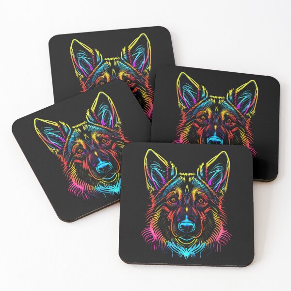 Artikelvorschau, German Shepherd Dog Colorful Paint Splash entworfen und verkauft von rafaeltto.