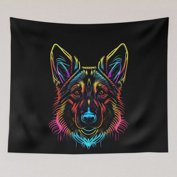 Item preview, German Shepherd Dog Colorful Paint Splash designed and sold by rafaeltto.