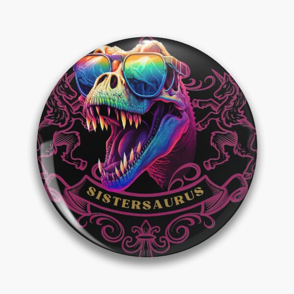 Item preview, SisterSaurus T Rex Dinosaur with Sunglasses Vintage Funny designed and sold by CoyoteStudio.