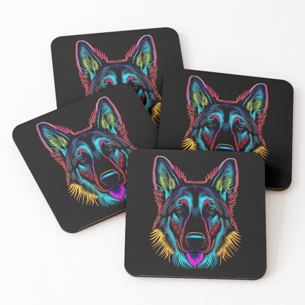 Artikelvorschau, German Shepherd Dog Colorful Paint Splash entworfen und verkauft von rafaeltto.