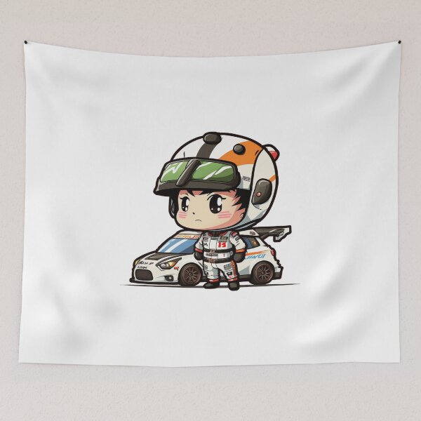 Item preview, Chibi Racer Boy and His Car designed and sold by TheChibiStore.