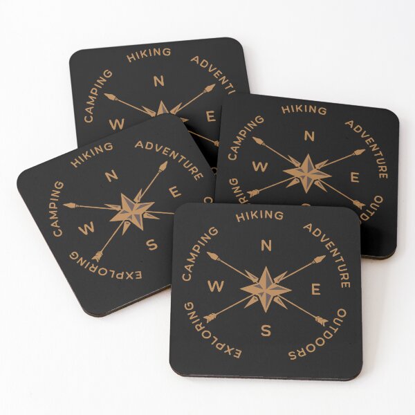 Item preview, Exploring Camping Hiking Adventure Outdoors - North South East West - Arrows designed and sold by Rhu Creations.