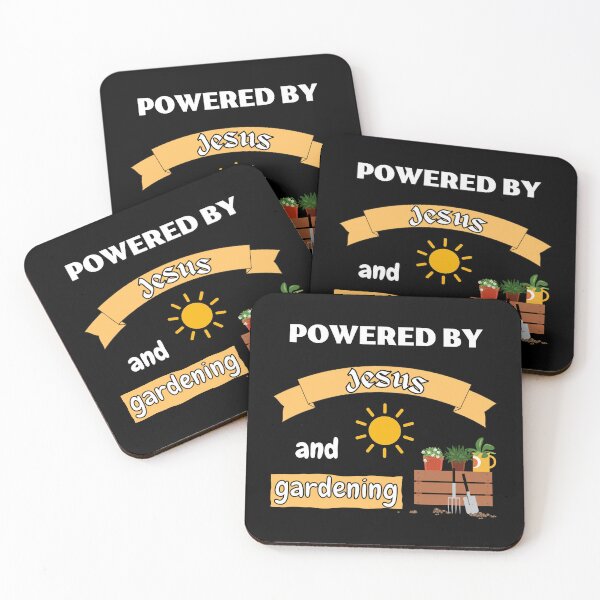 Item preview, Powered by Jesus and gardening designed and sold by Rubi16.