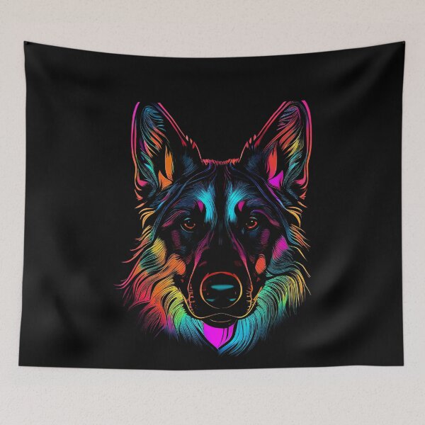 Item preview, German Shepherd Dog Colorful Paint Splash designed and sold by rafaeltto.
