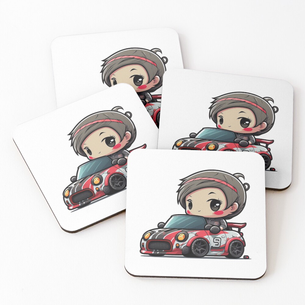 Item preview, Coasters (Set of 4) designed and sold by TheChibiStore.