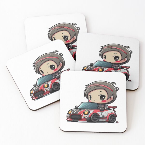 Item preview, Chibi Racer Girl and her Ride designed and sold by TheChibiStore.