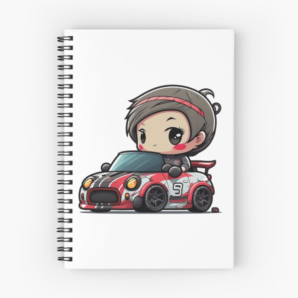 Item preview, Chibi Racer Girl and her Ride designed and sold by TheChibiStore.