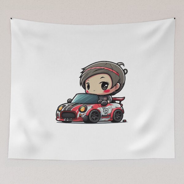 Item preview, Chibi Racer Girl and her Ride designed and sold by TheChibiStore.