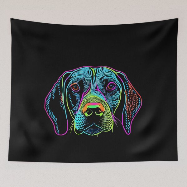 Artikelvorschau, German Shorthaired Pointer Dog Colorful Paint Splash entworfen und verkauft von rafaeltto.