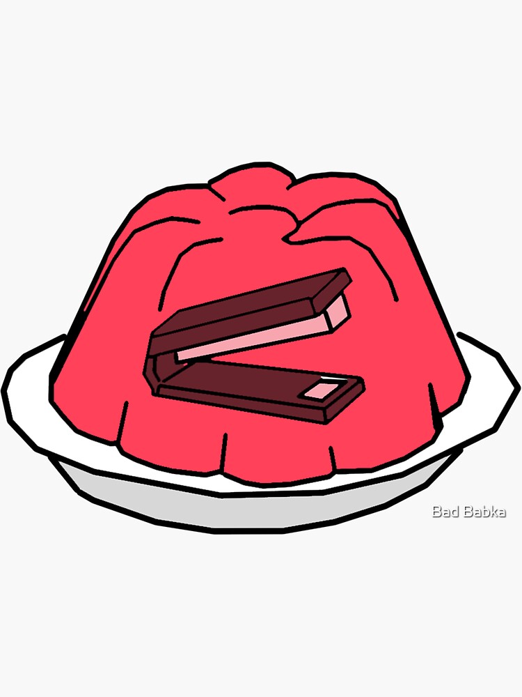 "Stapler Jello" Sticker by CalderMcCayID Redbubble