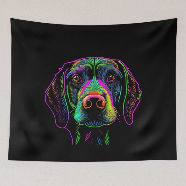 Artikelvorschau, German Shorthaired Pointer Dog Colorful Paint Splash entworfen und verkauft von rafaeltto.