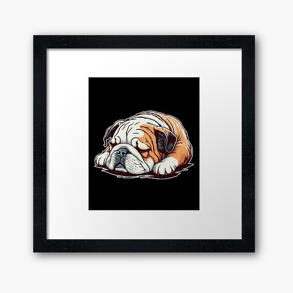Artikel-Vorschau von English Bulldog Sleeping, designt und verkauft von kudostees.