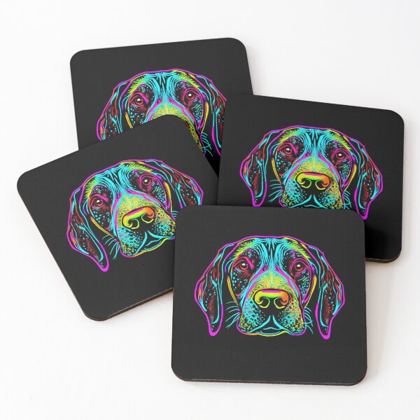 Artikelvorschau, German Shorthaired Pointer Dog Colorful Paint Splash entworfen und verkauft von rafaeltto.