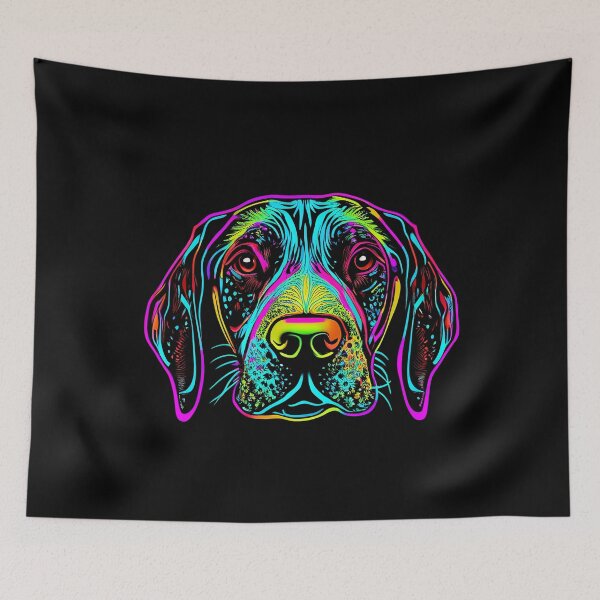 Artikelvorschau, German Shorthaired Pointer Dog Colorful Paint Splash entworfen und verkauft von rafaeltto.