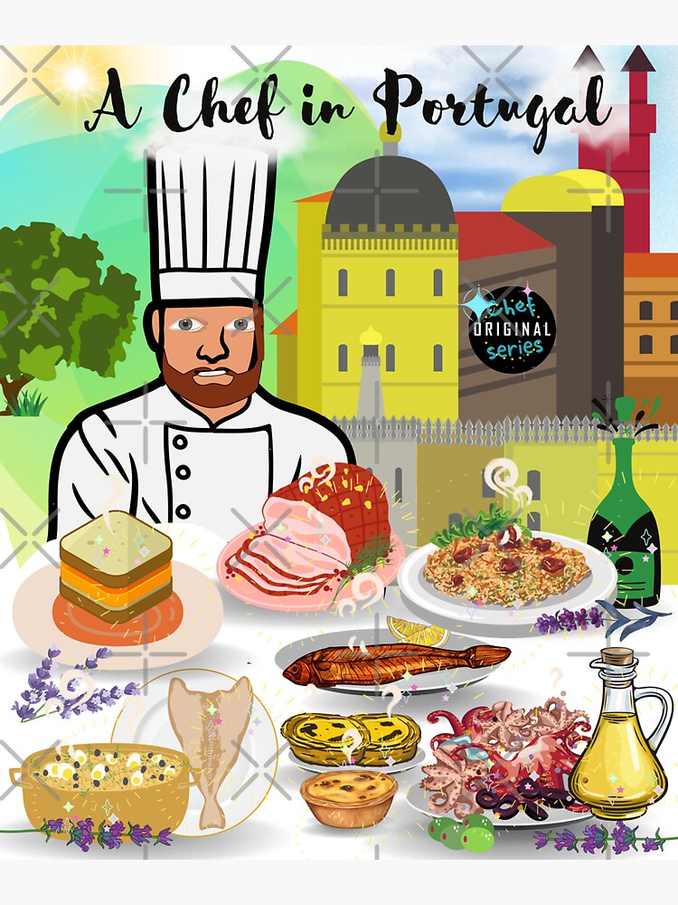 "A Chef in Portugal" Sticker for Sale by LopandMe Redbubble