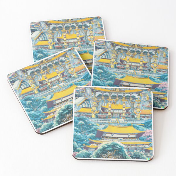 Item preview, Nanshan Temple Ukiyo e Japanese Art  designed and sold by CherWhiteRabbit.