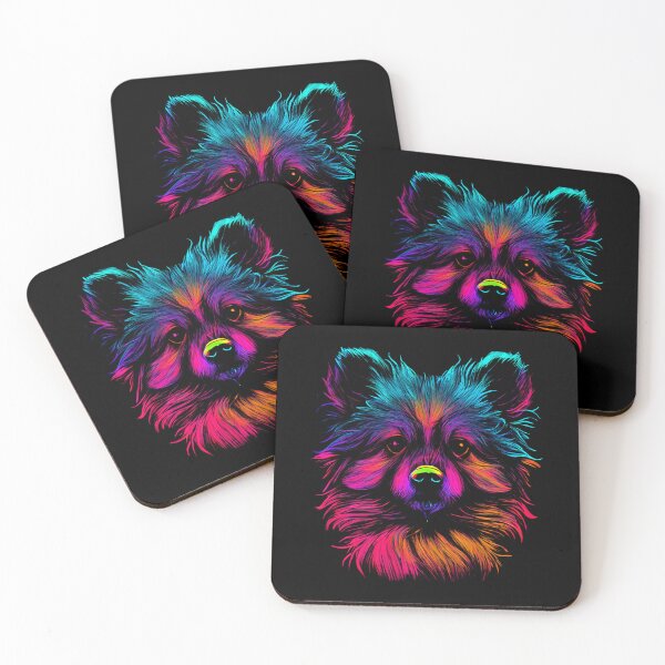 Item preview, German Spitz Dog Colorful Paint Splash designed and sold by rafaeltto.