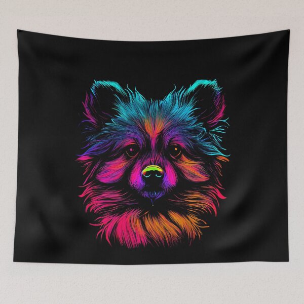 Item preview, German Spitz Dog Colorful Paint Splash designed and sold by rafaeltto.