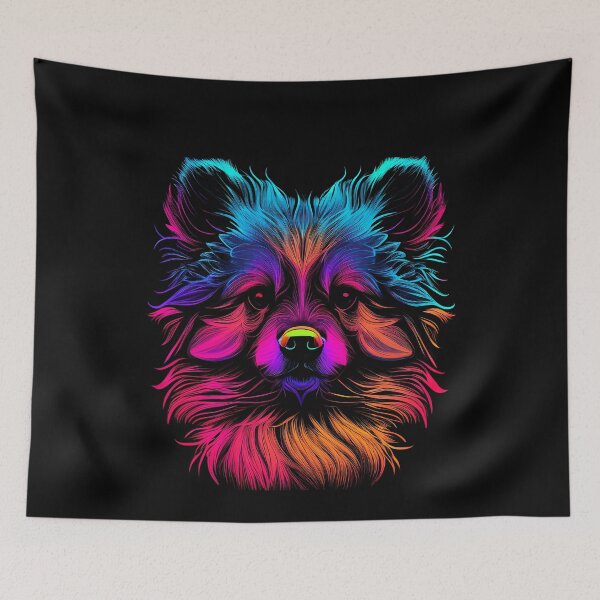 Item preview, German Spitz Dog Colorful Paint Splash designed and sold by rafaeltto.